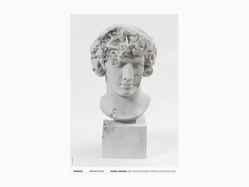 Daniel Arsham - Grey Selenite Eroded Antinous as Bacchus, 2020 (SIGNÉ)