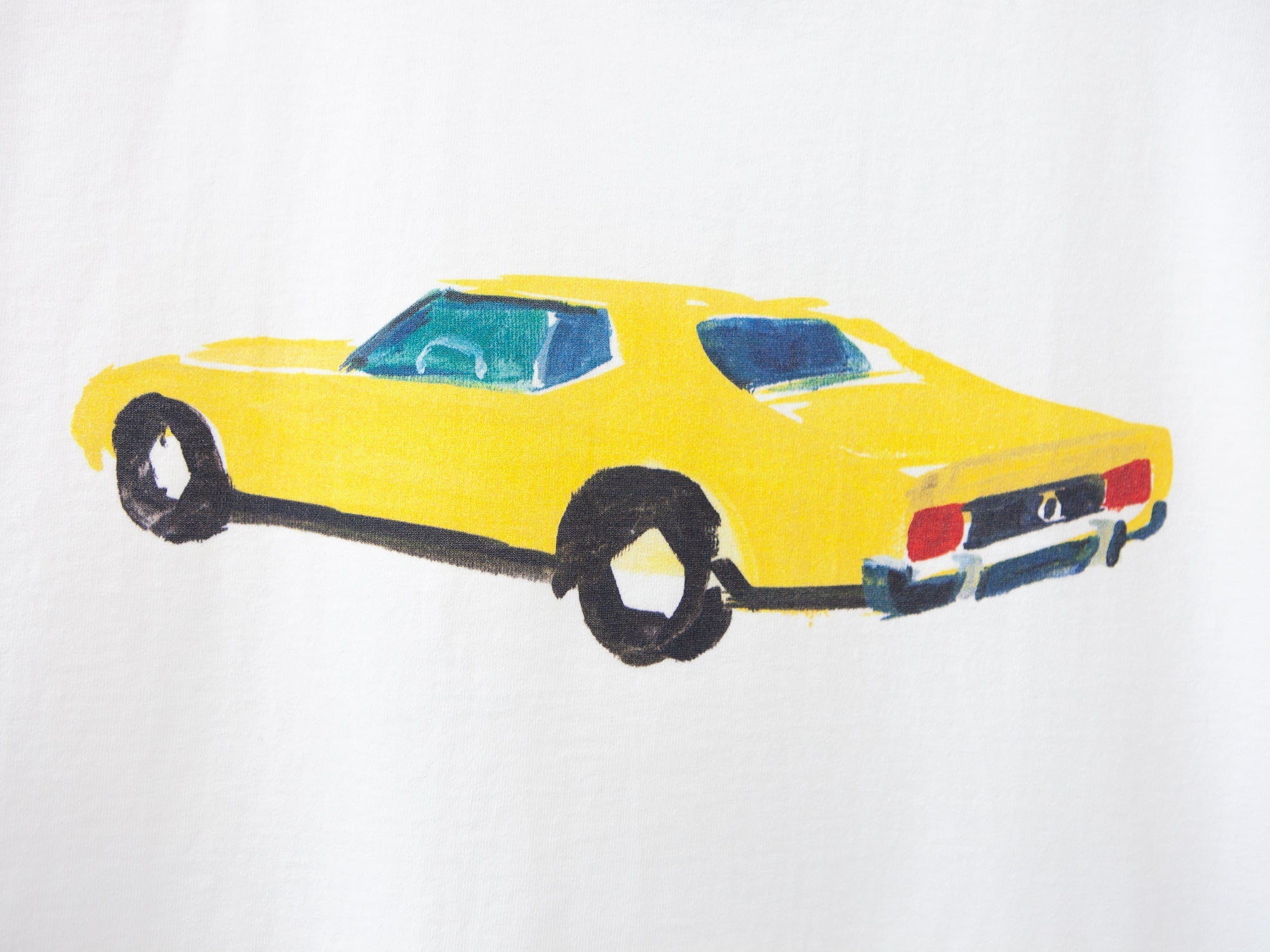 Perrotin x Jean-Philippe Delhomme - Los Angeles Language - T-shirt " Yellow Mustang 2 ".