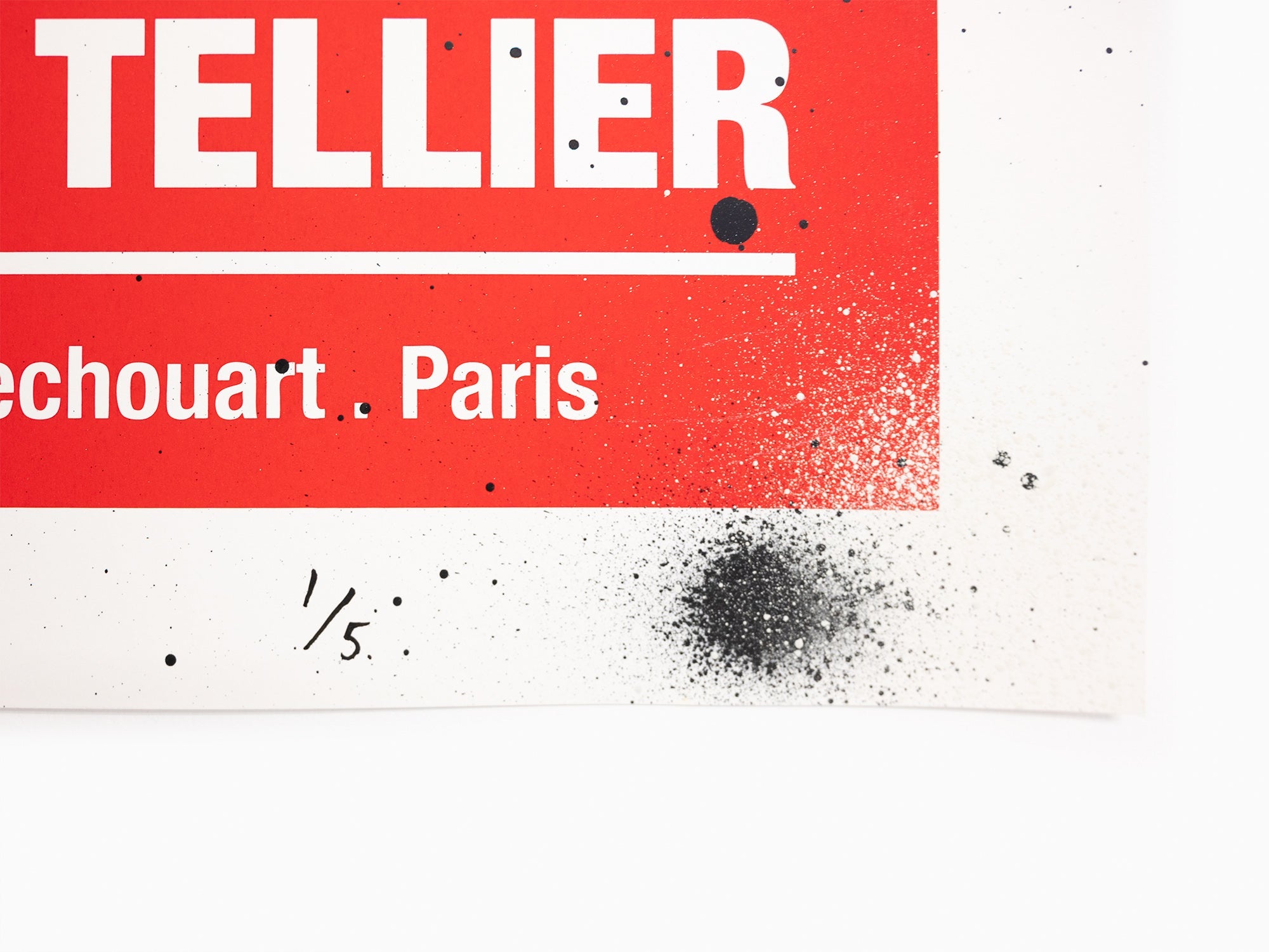 André - Dream Concerts (Daft Punk) Rouge / Blanc (rehaussé à la main)