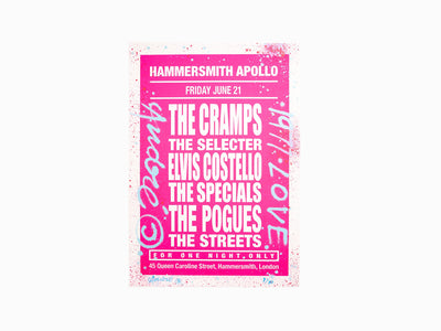 André - Dream Concert (The Cramps) Rose (amélioré à la main)