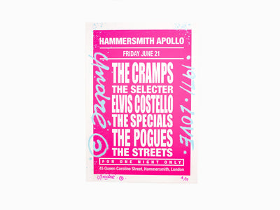 André - Dream Concert (The Cramps) Rose (amélioré à la main)