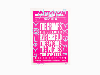 André - Dream Concert (The Cramps) Rose (amélioré à la main)