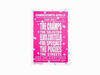 André - Dream Concert (The Cramps) Rose (amélioré à la main)