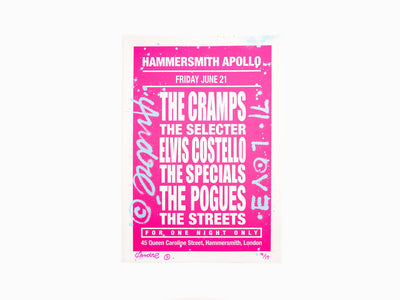 André - Dream Concert (The Cramps) Rose (amélioré à la main)