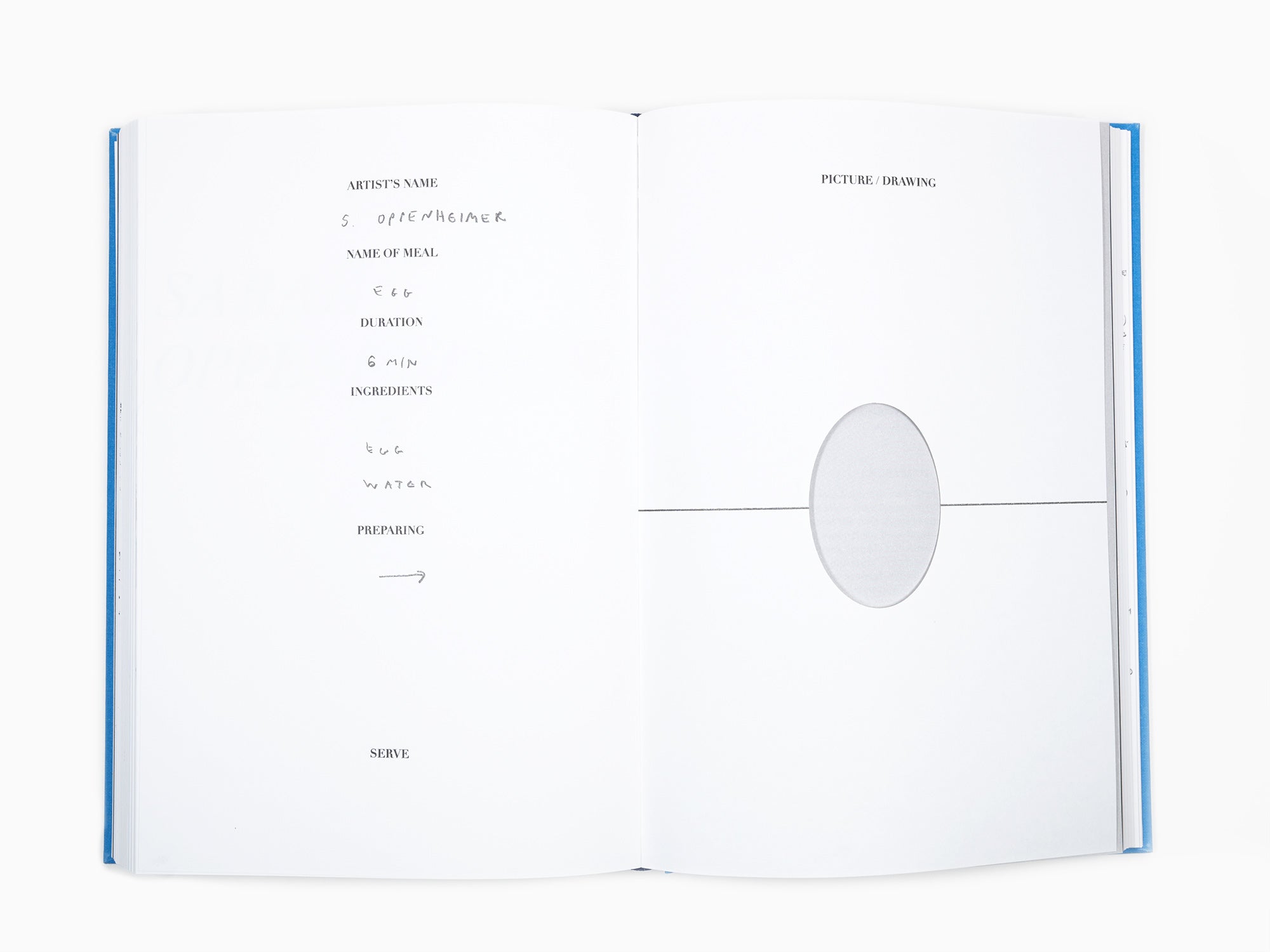 Artists' recipes - Contemporary artists and their favorite recipes