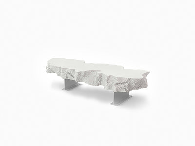 Snarkitecture - Banc cassé blanc