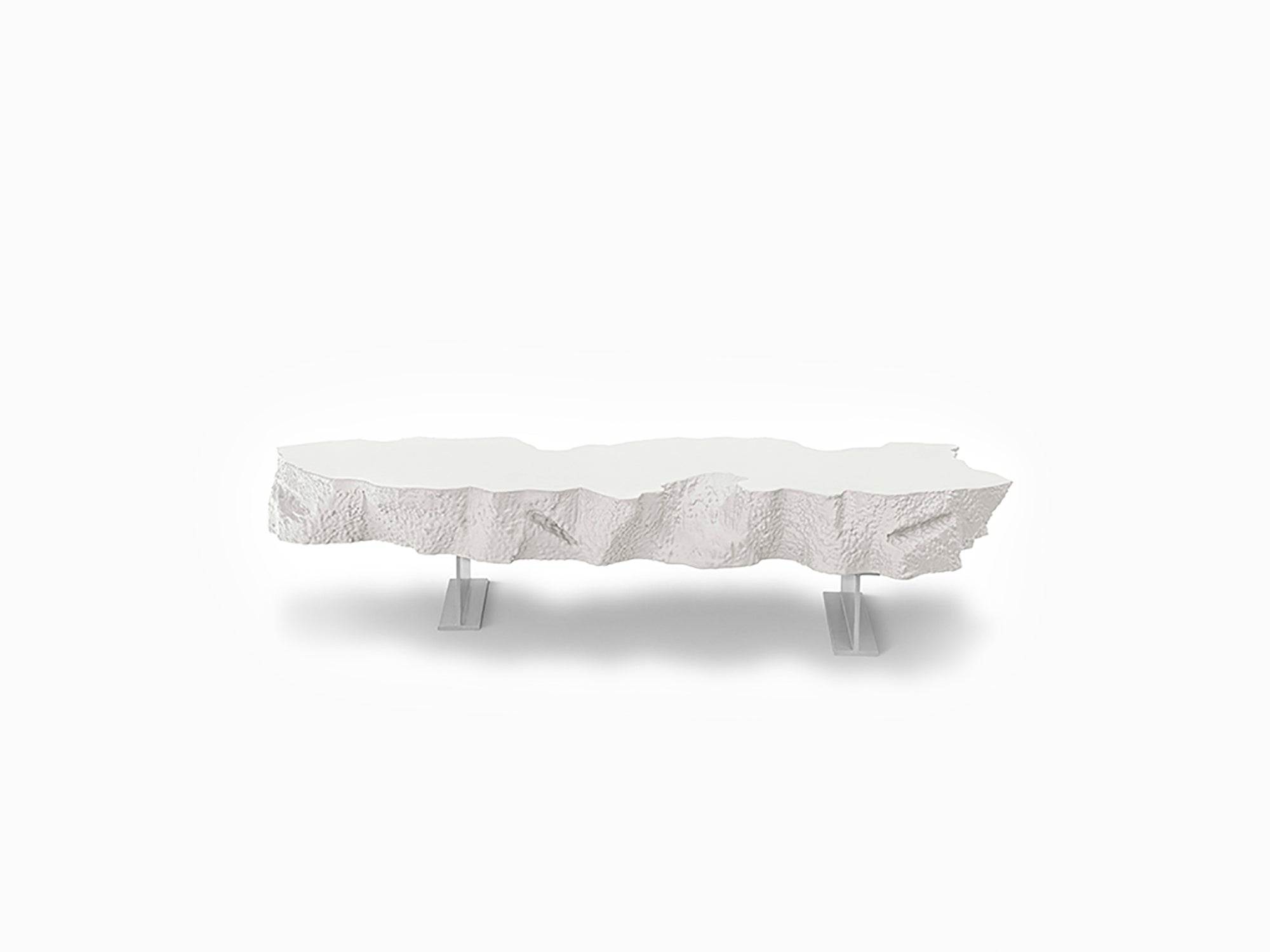 Snarkitecture - Banc cassé blanc