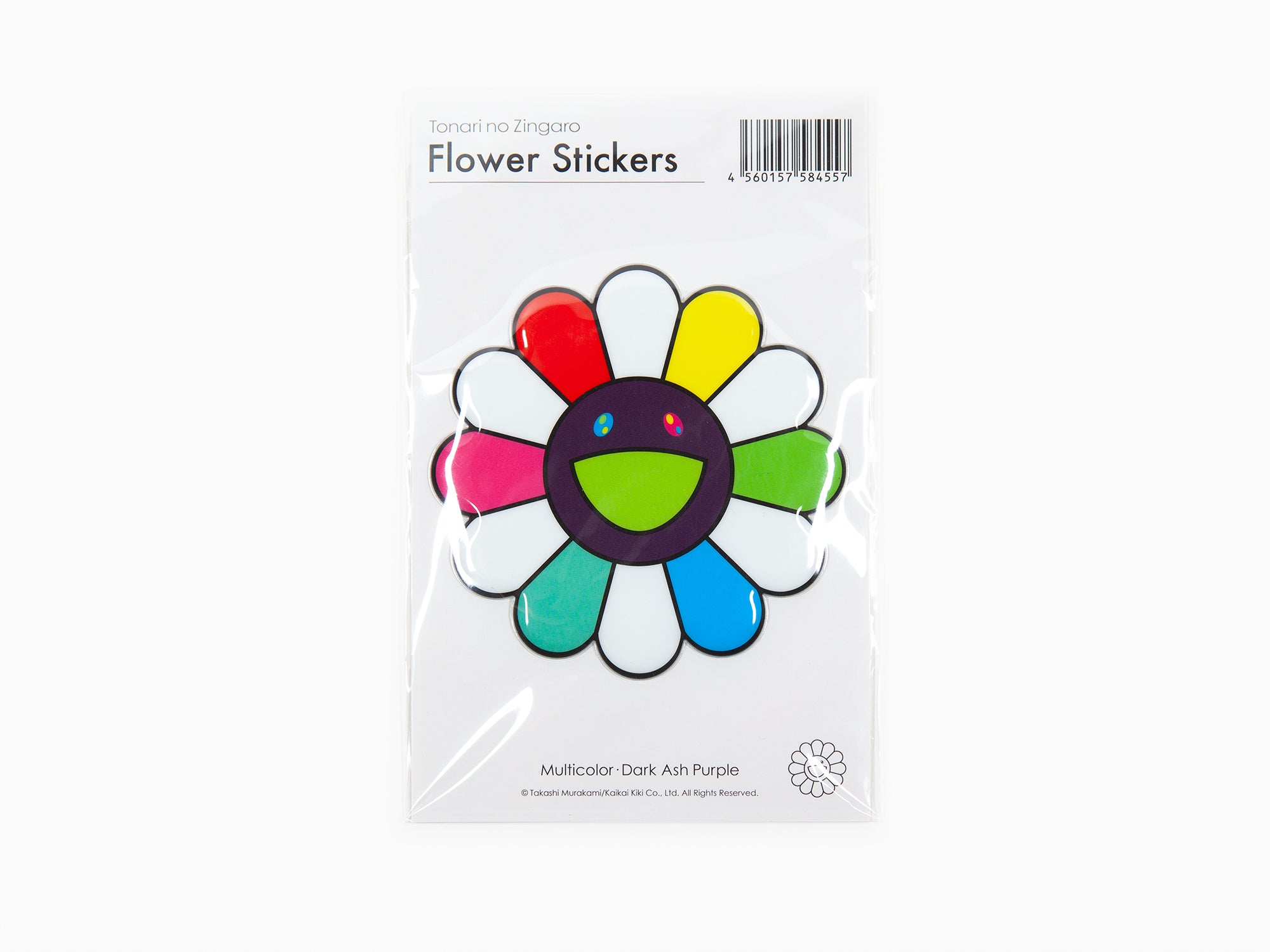 Takashi Murakami - autocollant "Bubblingly" - multicolore violet cendré foncé