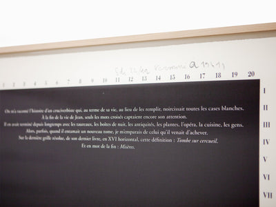 Sophie Calle - Cruciverbiste