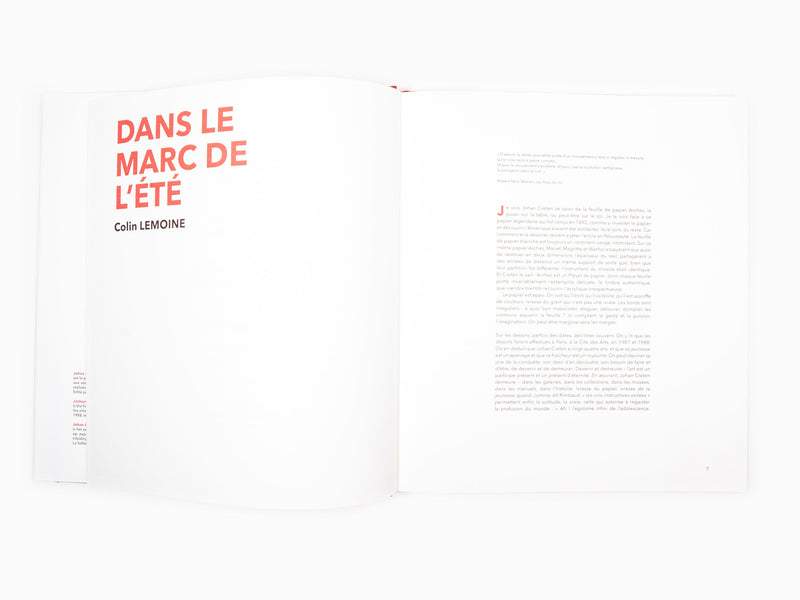 Johan Creten - Le dessin à blanc