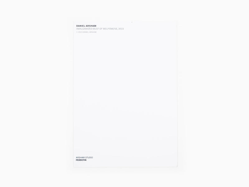 Daniel Arsham - Carte postale "Buste amalgamé de Melpomène, 2023"