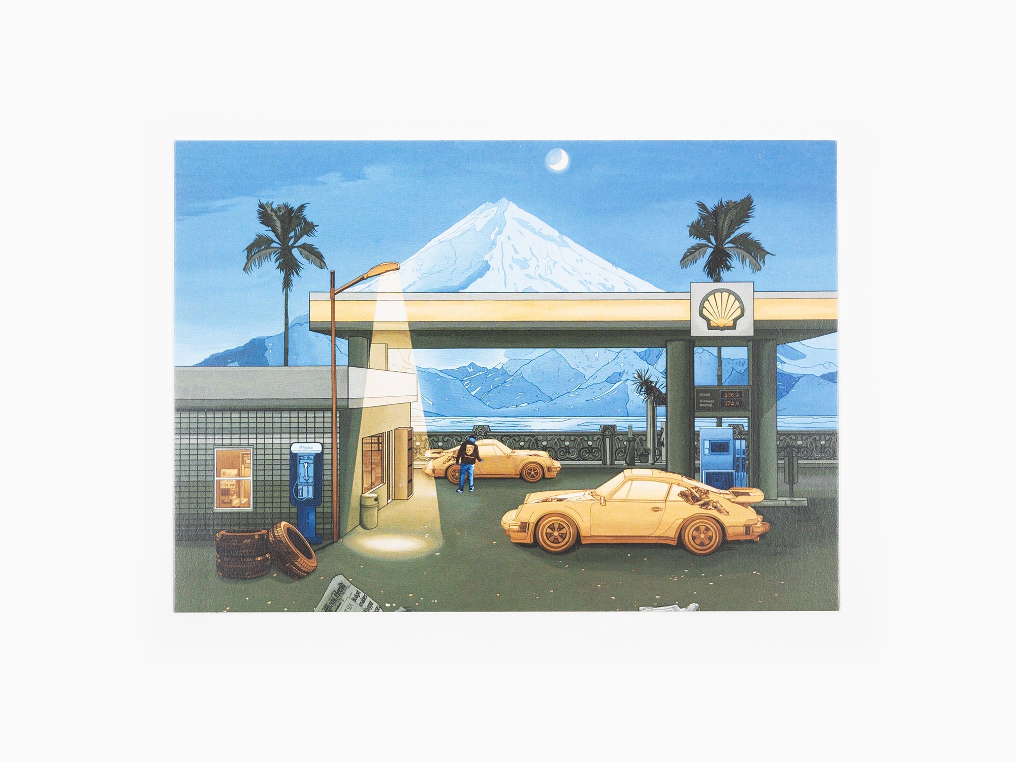 Daniel Arsham - Carte postale "Pitstop Shell", 2023