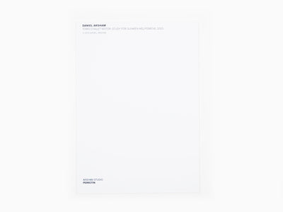 Daniel Arsham - Carte postale "Town Chalet Motor : Study for Sunken Melpomene, 2023" (en anglais)