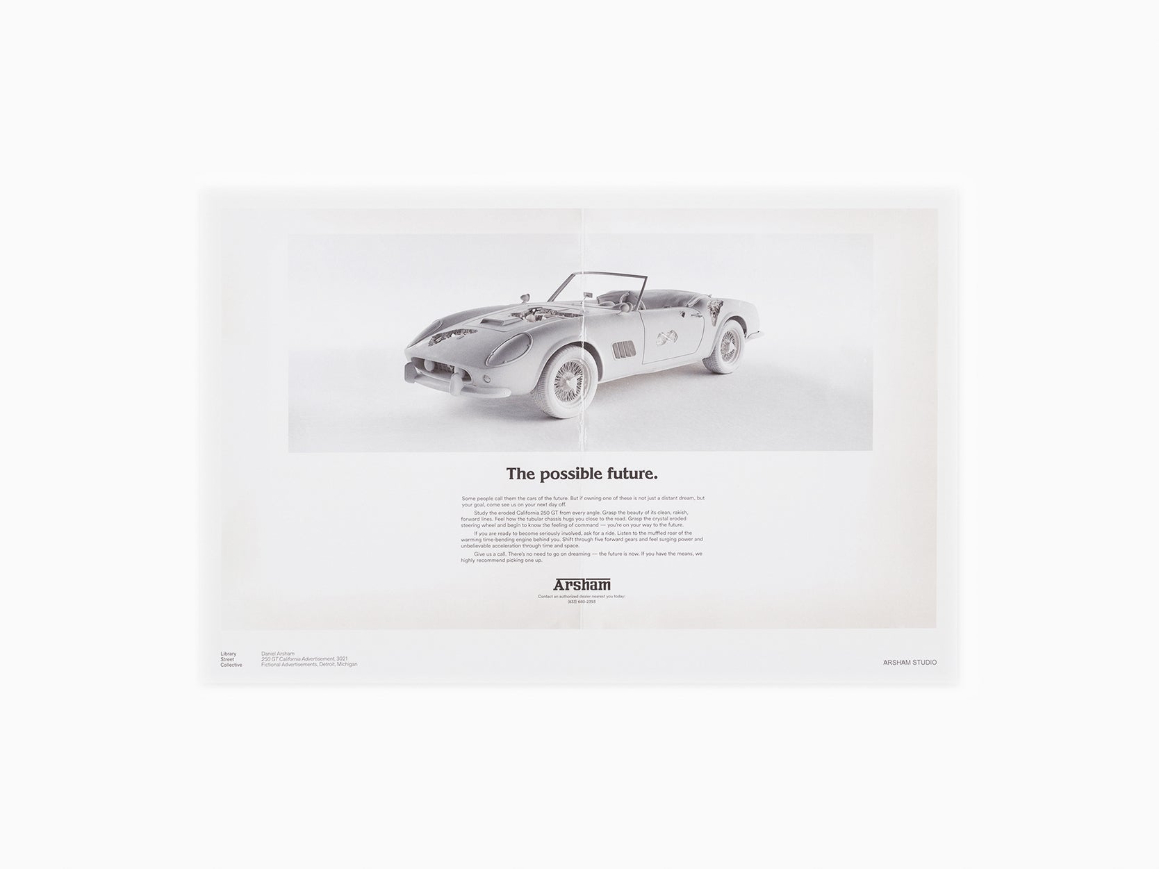 Daniel Arsham - Publicité fictive Poster - 250 GT California (individuelle)