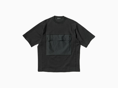 Izumi Kato x ALMOSTBLACK x DVEC (Collection A/H 2022) - T-shirt court en coton plaqué