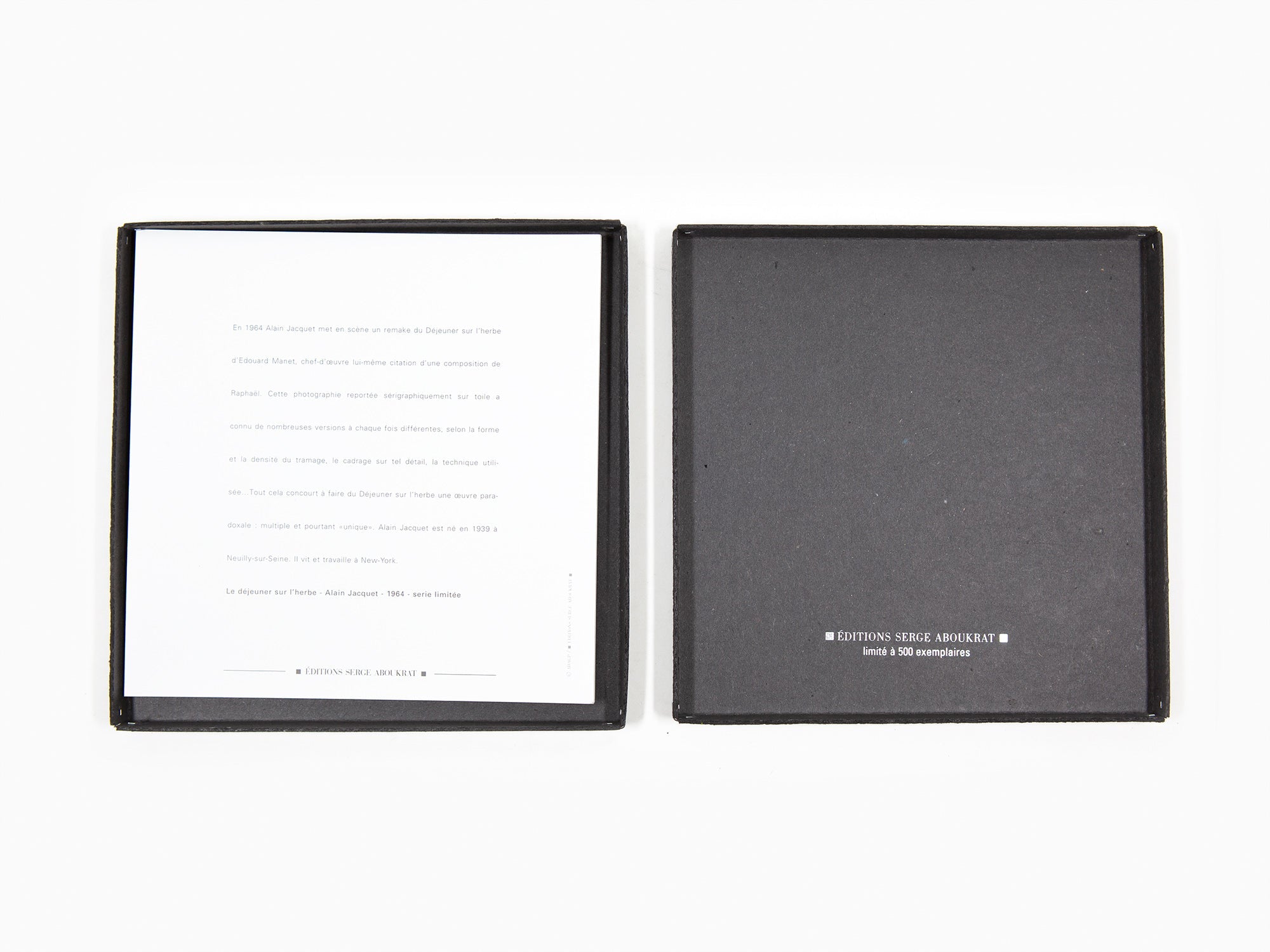 Alain Jacquet - Déjeuner sur l'herbe (set of postcards / coffre de cartes)