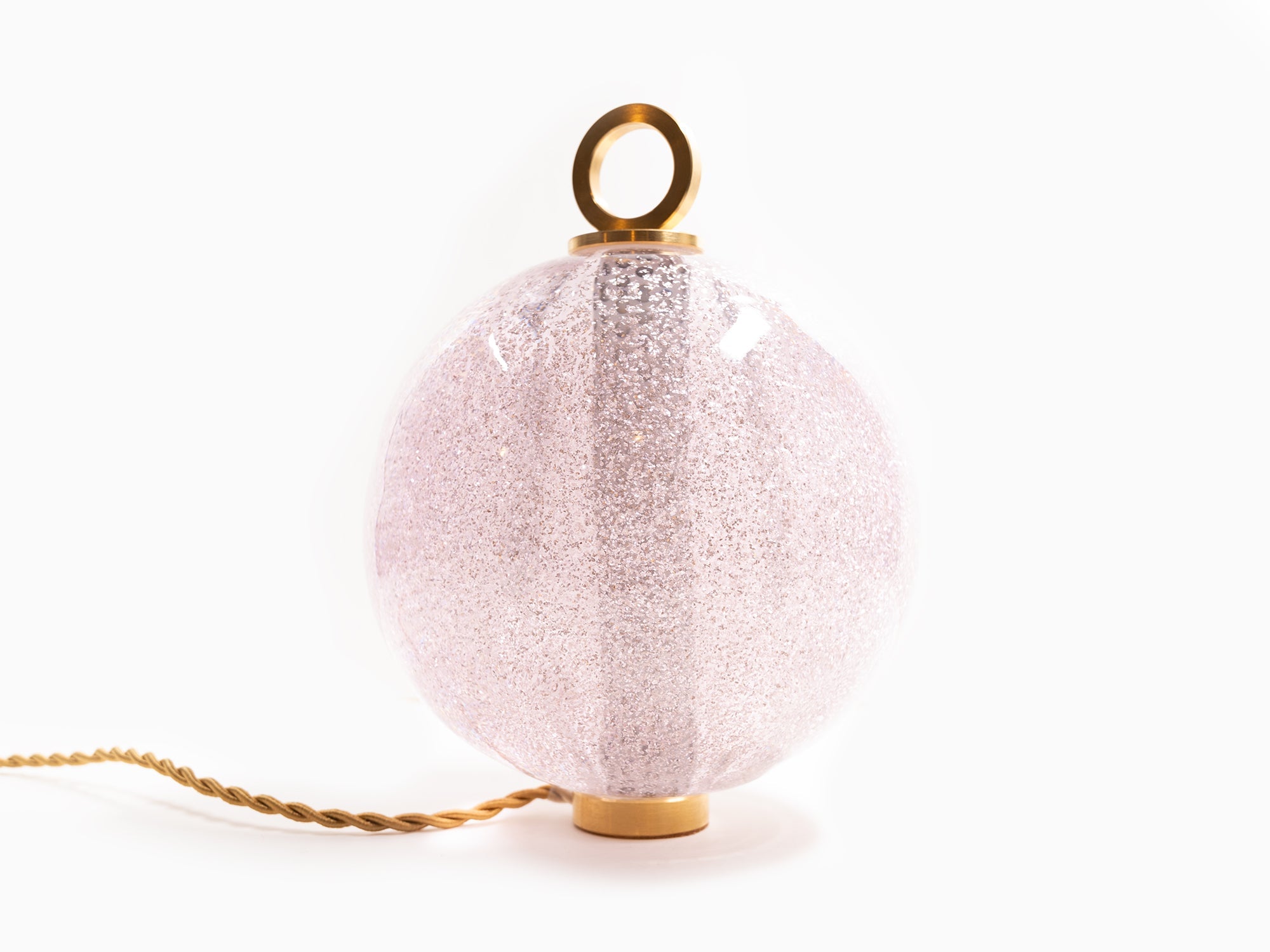 Jean-Michel Othoniel - Lampe perle Rose Mica 15cm (22EN106)