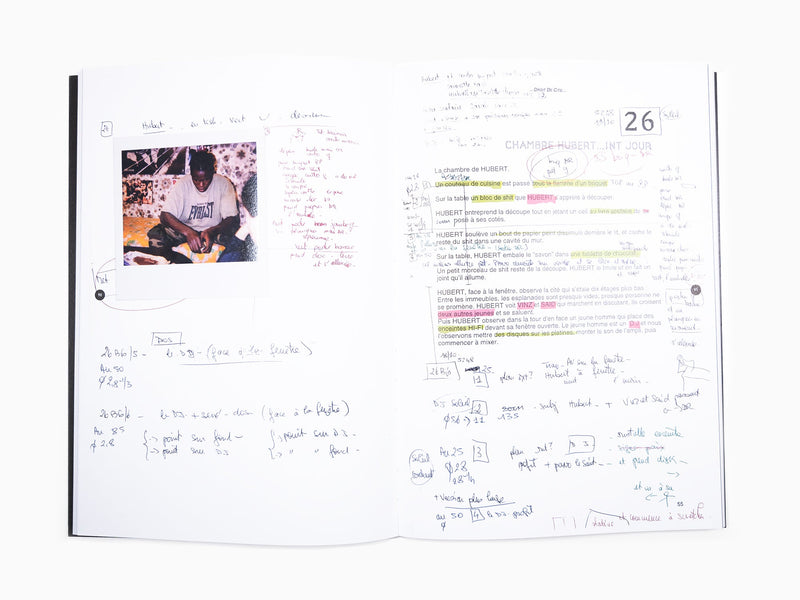 JR / Mathieu Kassovitz - La Haine, fac-similé du scénario