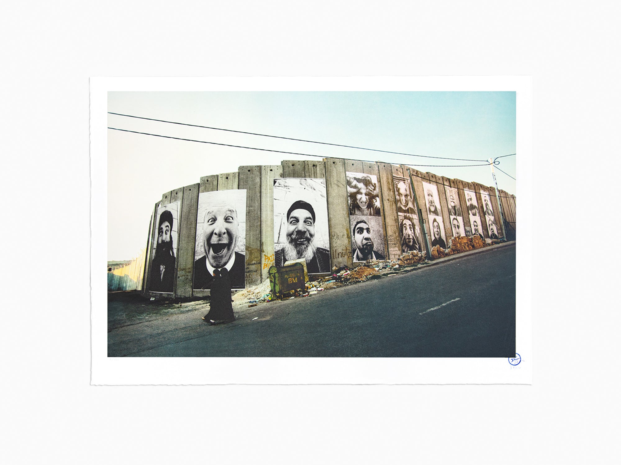 JR - 28 mm, face 2 face, Separation Wall, Security fence, Palestinian side, Bethlehem, 2007
