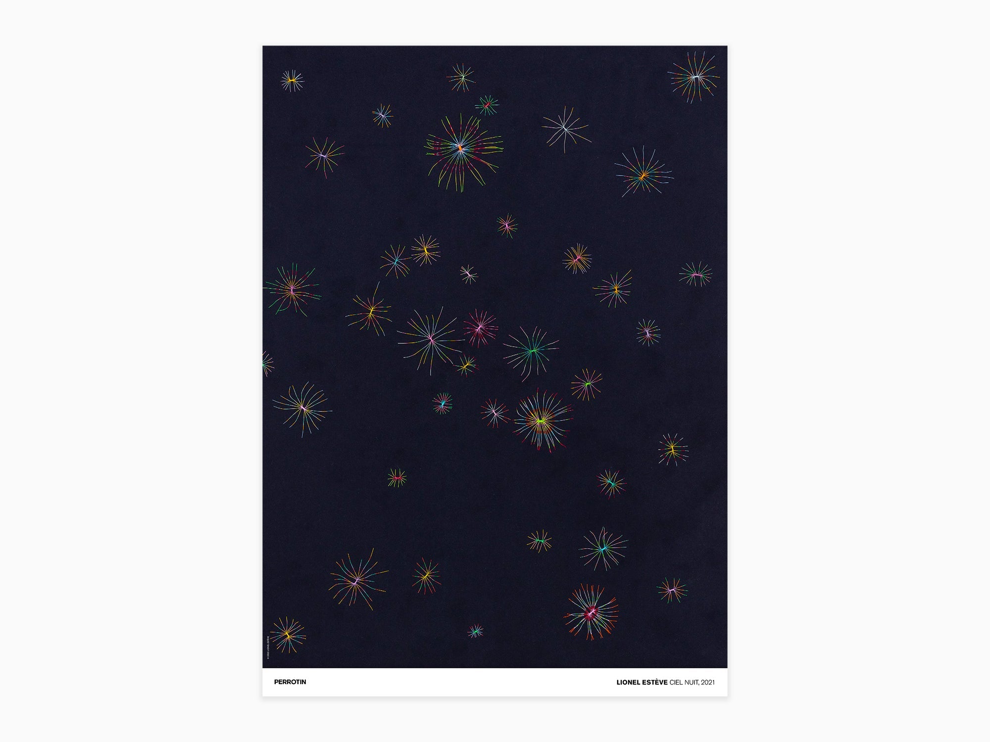 Lionel Estève - Ciel nuit, 2021 (standard poster)