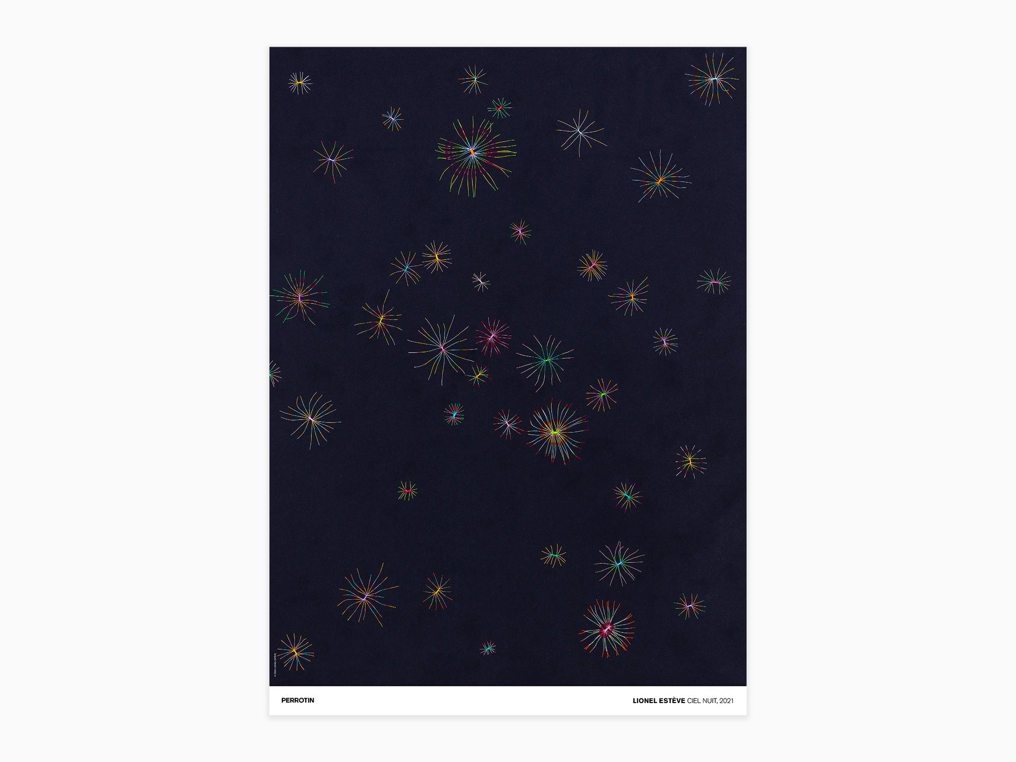 Lionel Estève - Ciel nuit, 2021 (signé poster)