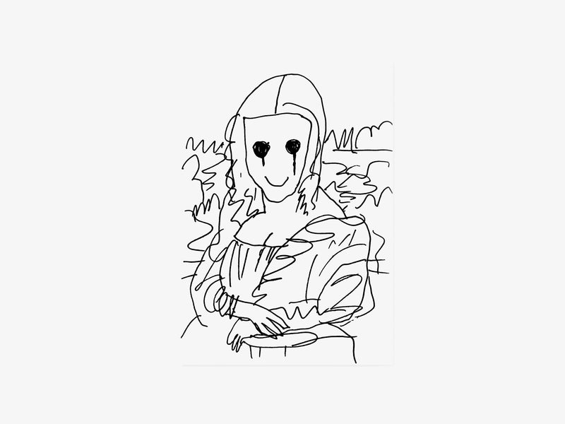 Madsaki - Pause café Dessin de Mona Lisa_P