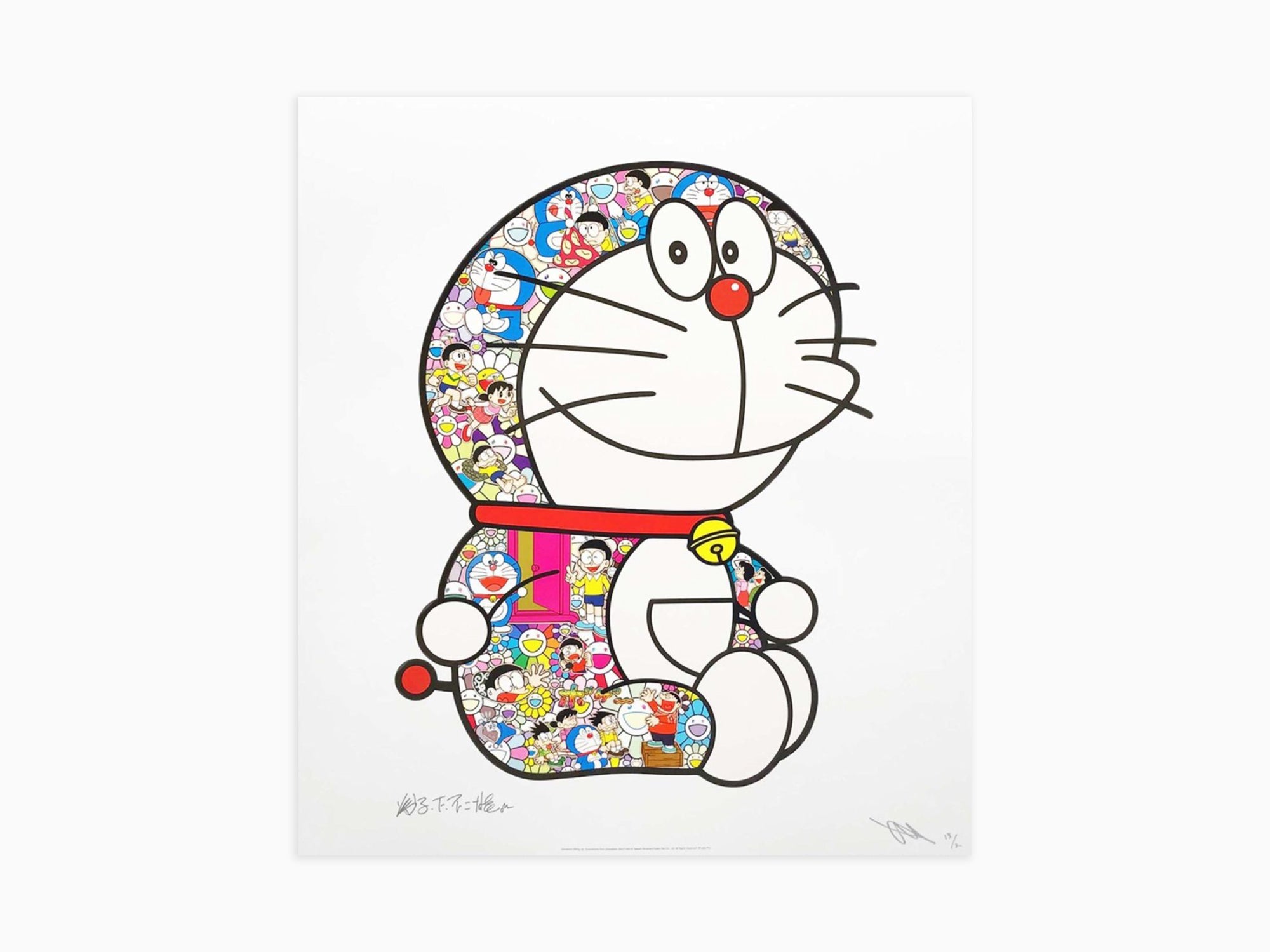 Takashi Murakami - Doraemon assis : "Everywhere Door (Dokodemo Door)"