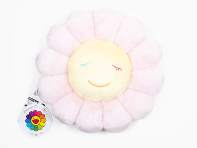Takashi MURAKAMI - coussin fleur - 30 cm - rose clair