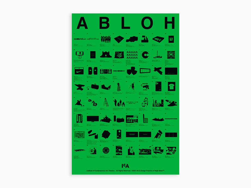 Virgil Abloh - Poster l'exposition "Figures of Speech" de l'ICA, 2021