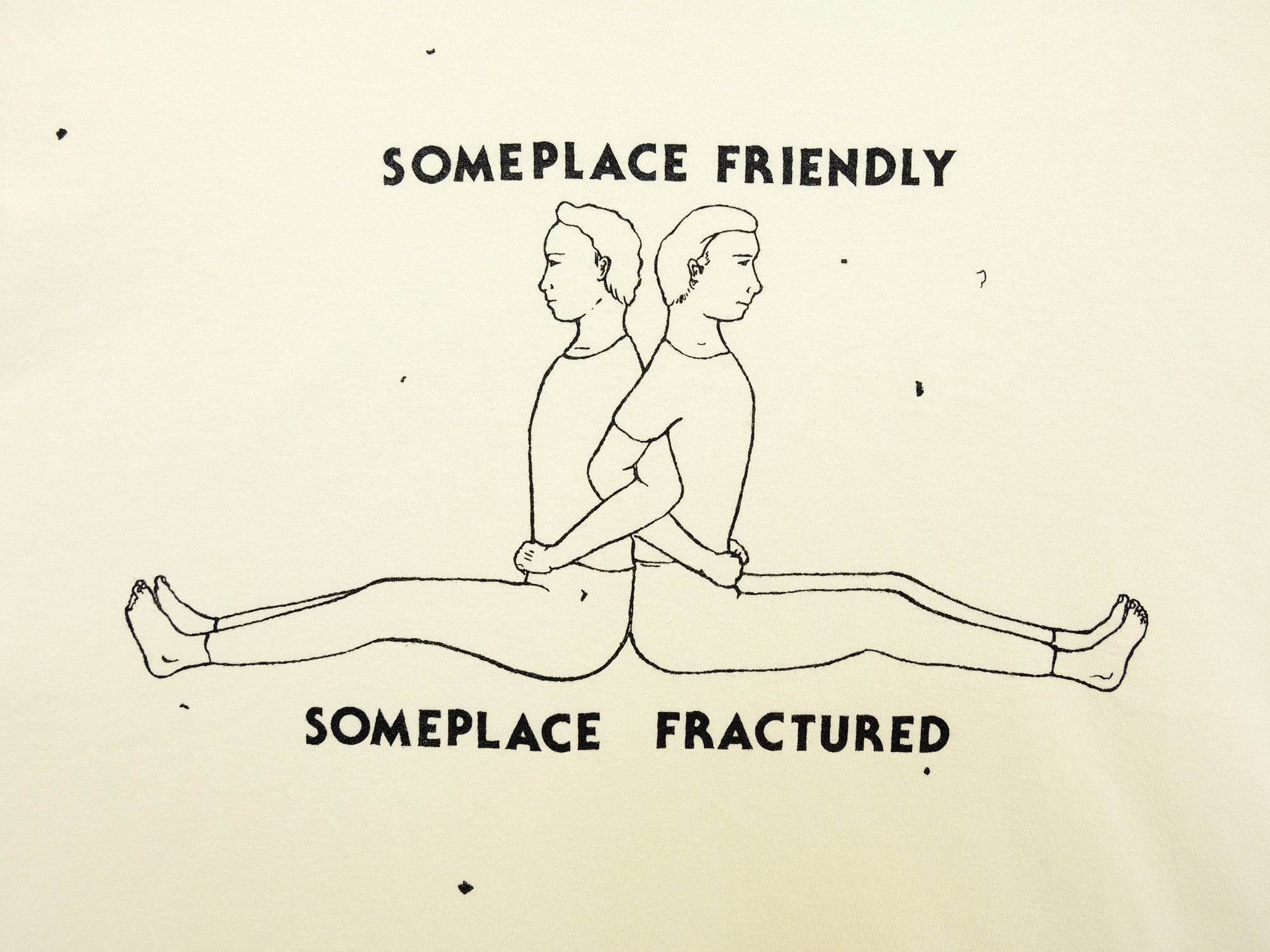 Barry McGee - T-shirt "Someplace Friendly, Someplace Fractured