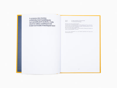 Bernar Venet - Le Penser et l'Alliance Poétique