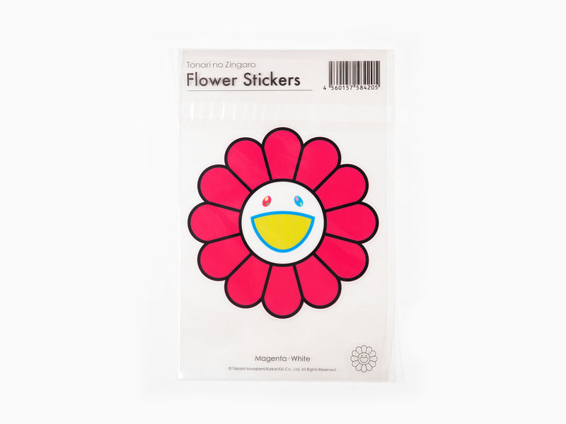 Takashi Murakami - Stickers fleurs - Magenta x Blanc