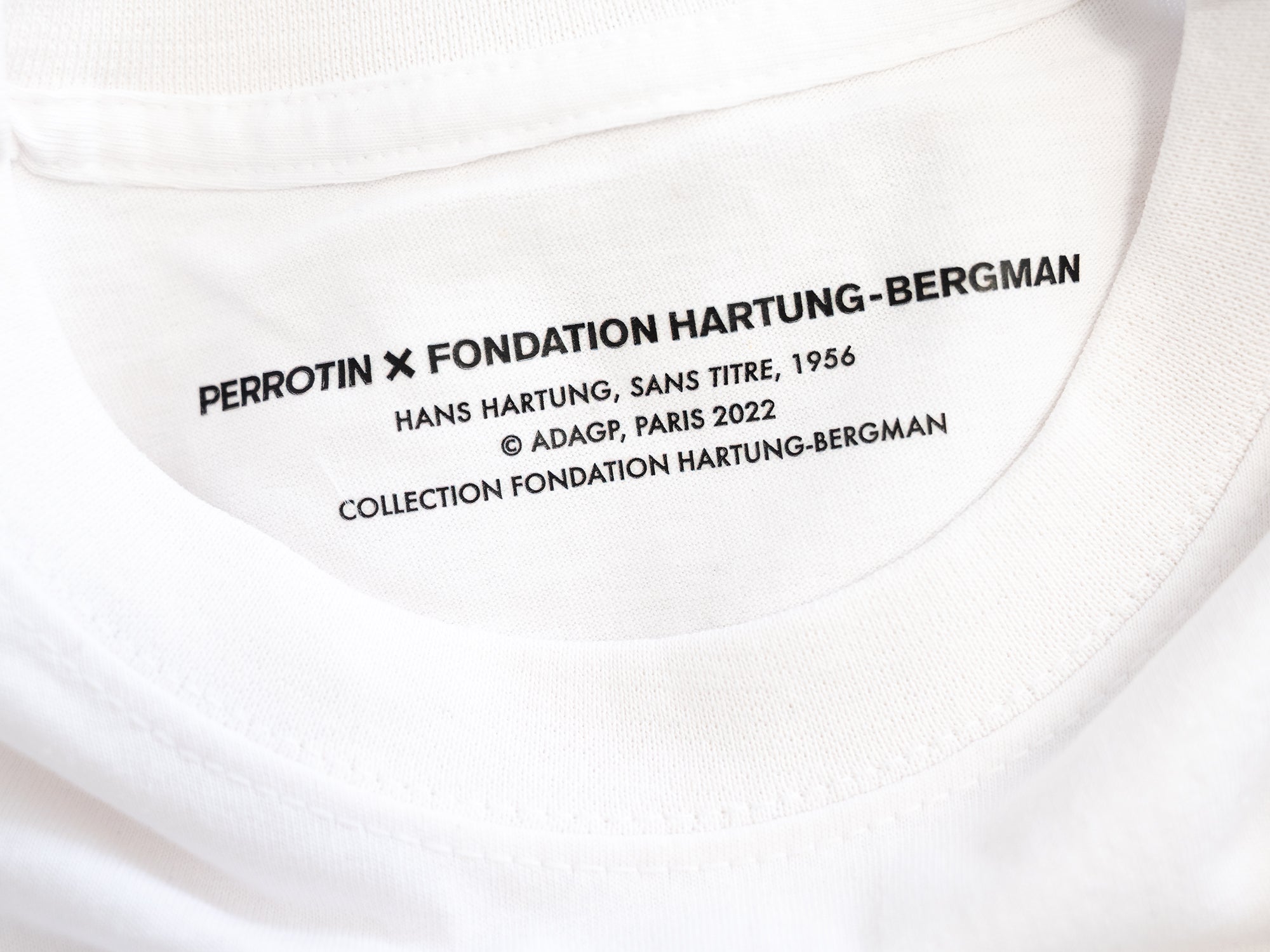 PERROTIN X FONDATION HARTUNG - T-shirt "Sans titre, 1956