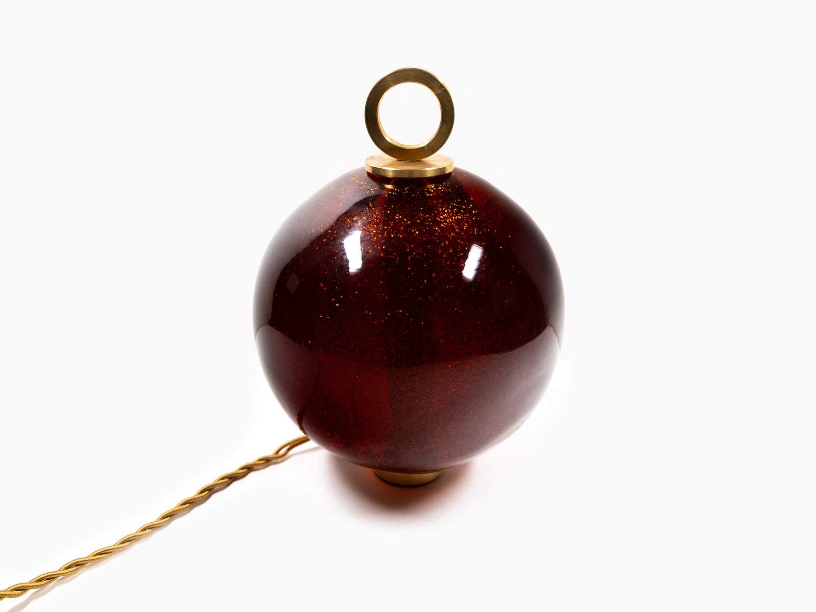 Jean-Michel Othoniel - Lampe perle Ambre Mica 15cm (23EN039)