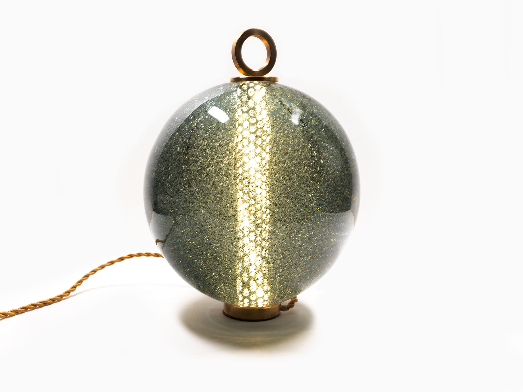 Jean-Michel Othoniel - Lampe perle Gris Mica 18cm (23EN055)