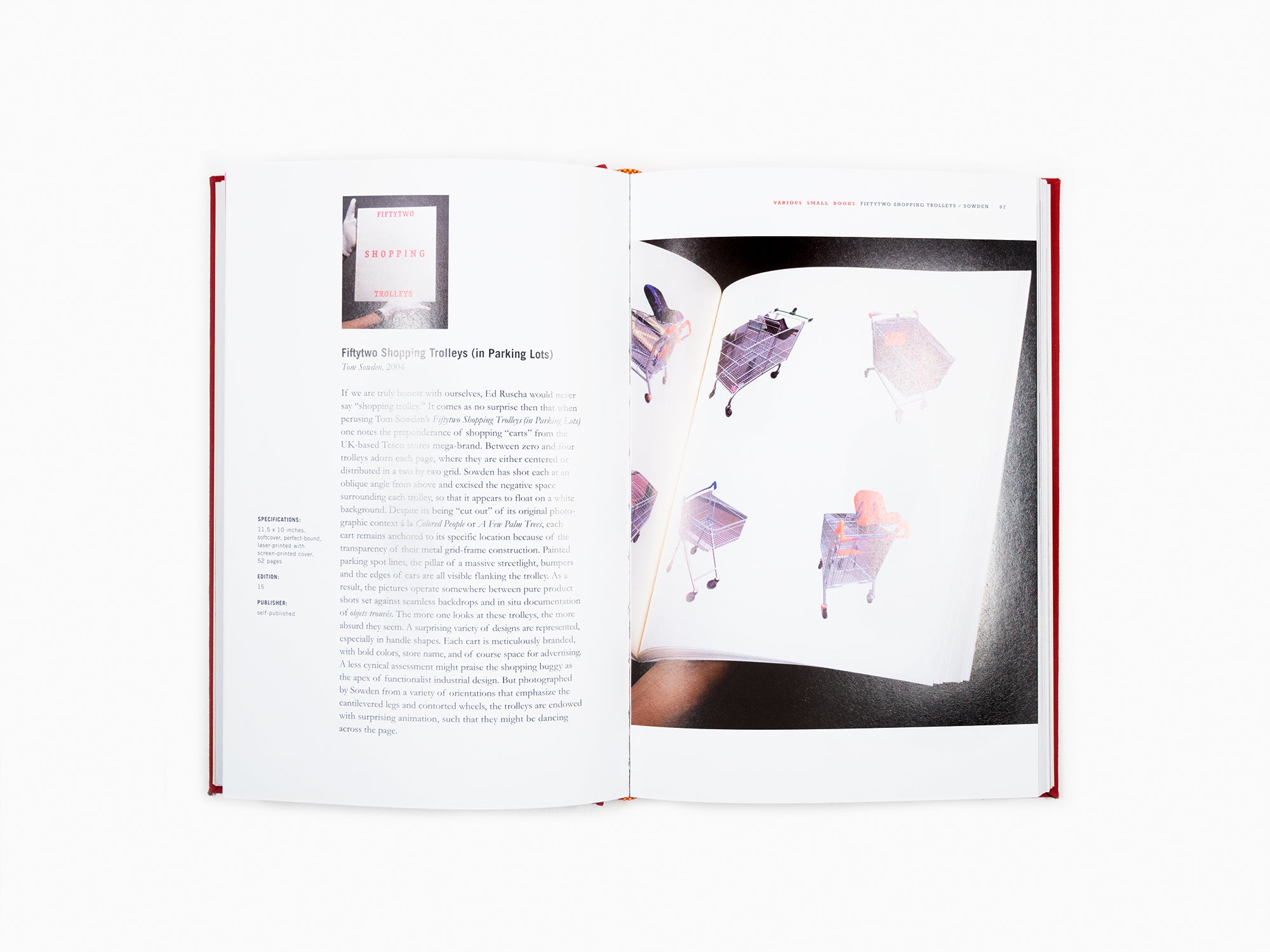 Various Small Books - Référencement de Various Small Books d'Ed Ruscha