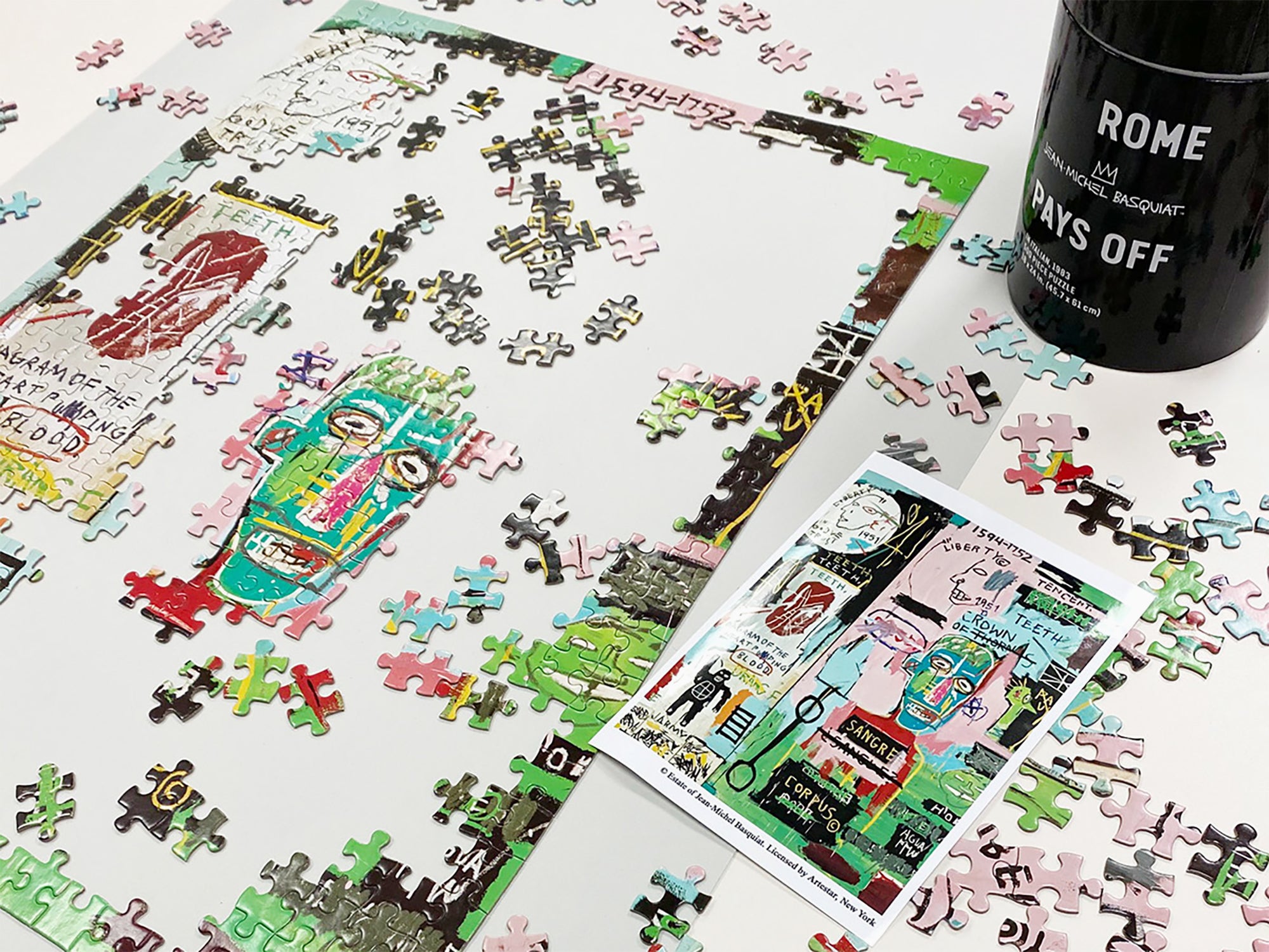 Jean-Michel Basquiat - Puzzle « En italien »