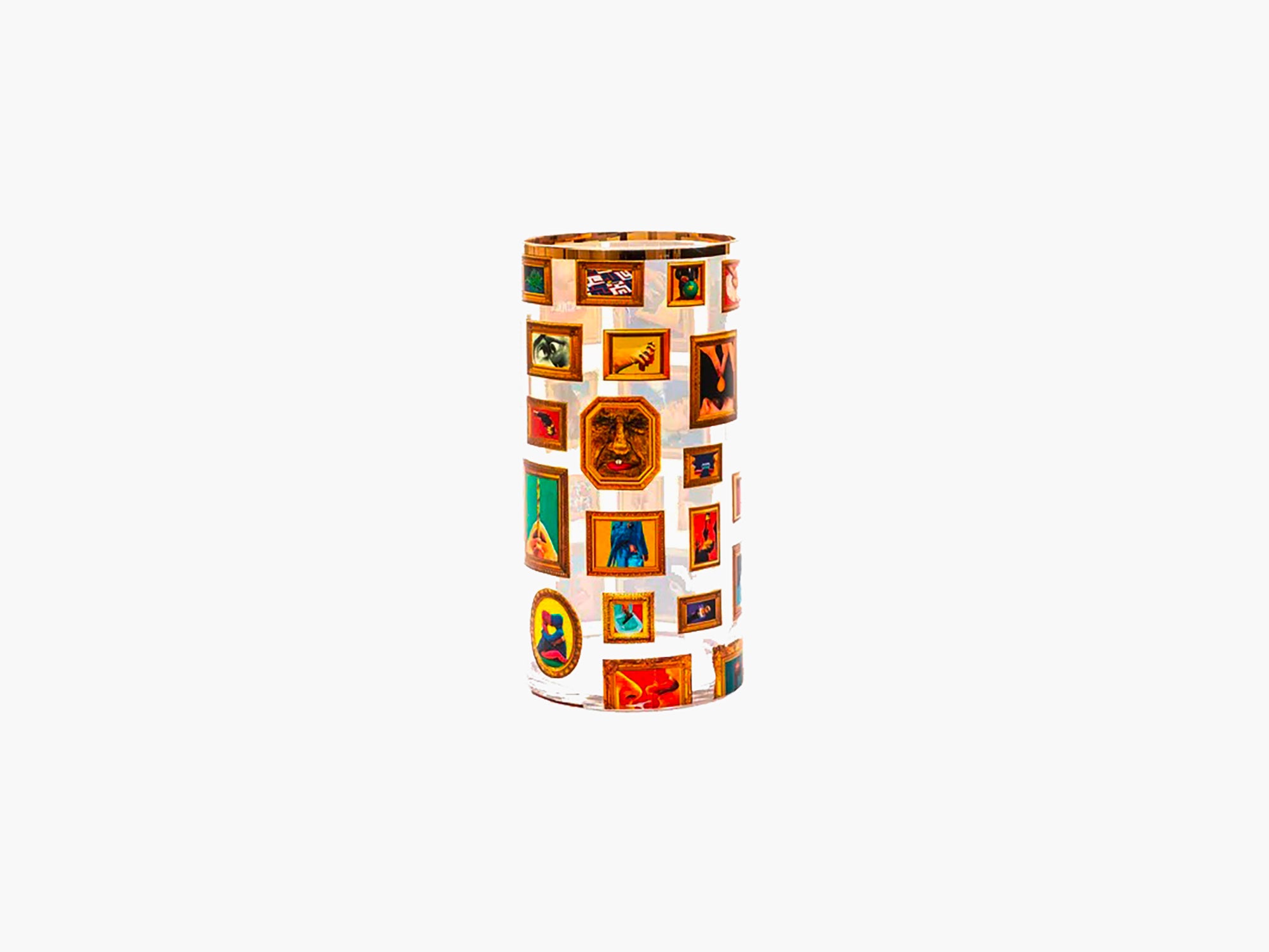 Seletti wears Toiletpaper - Vase en verre cylindrique moyen - Cadres