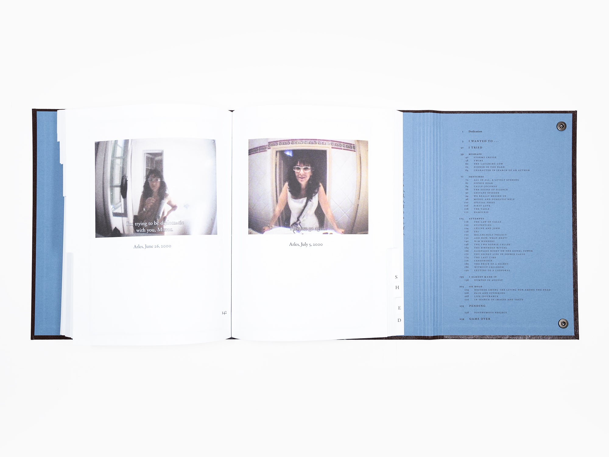 Sophie Calle - Catalogue raisonné de l'œuvre inachevée