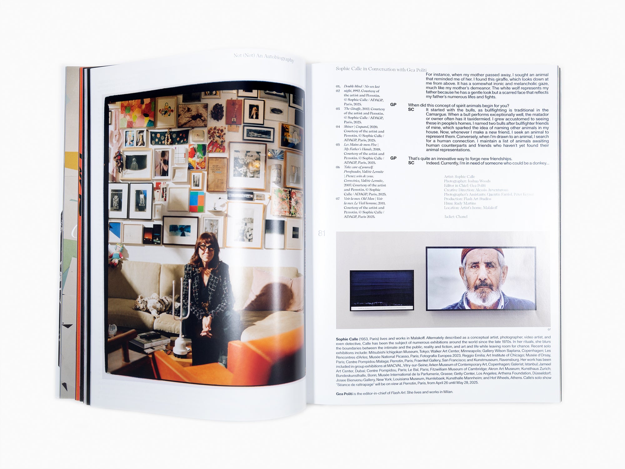 Sophie Calle - Flash Art Issue Spring 2025