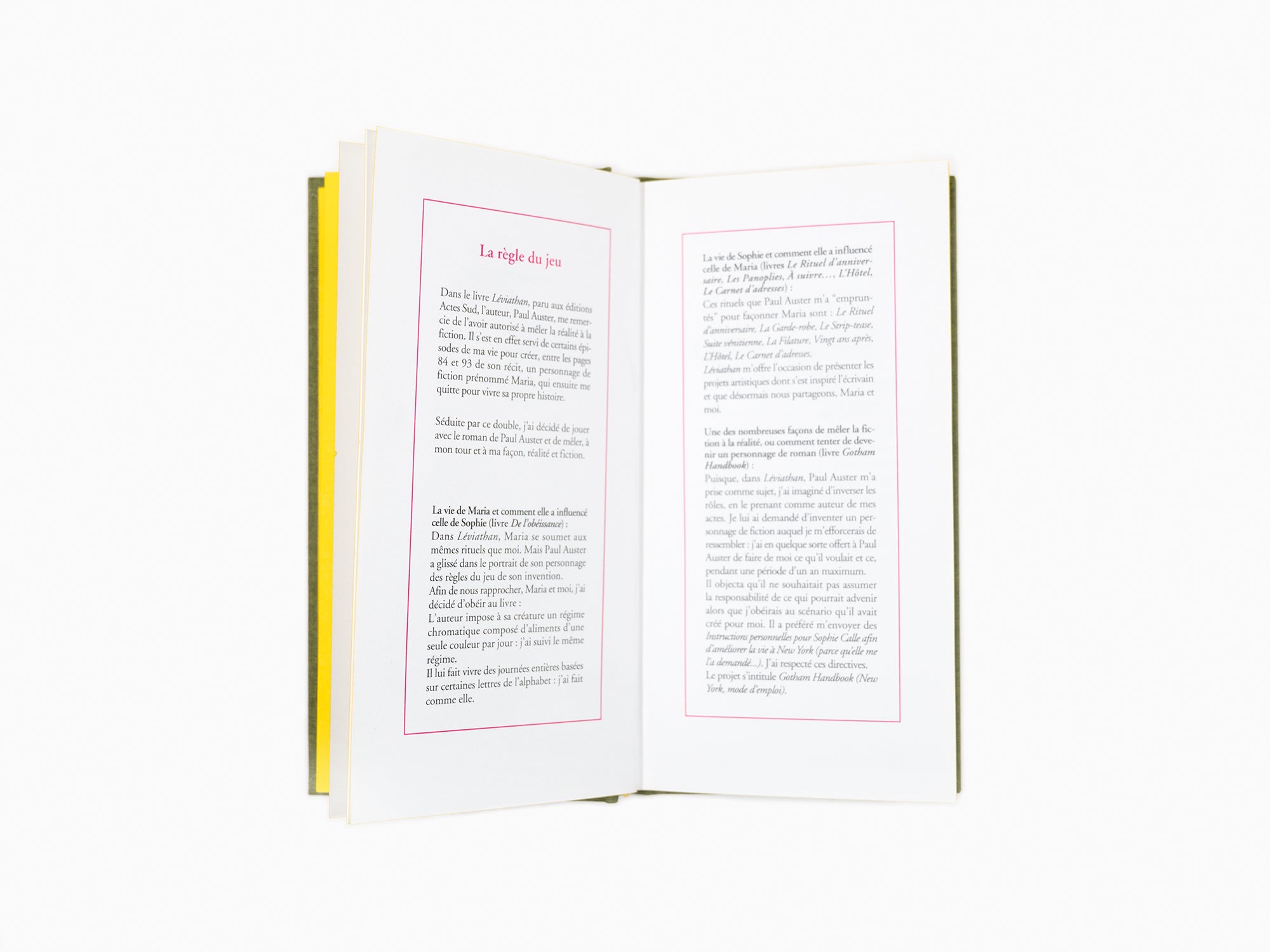 Sophie Calle - Gotham handbook (Livre VII)