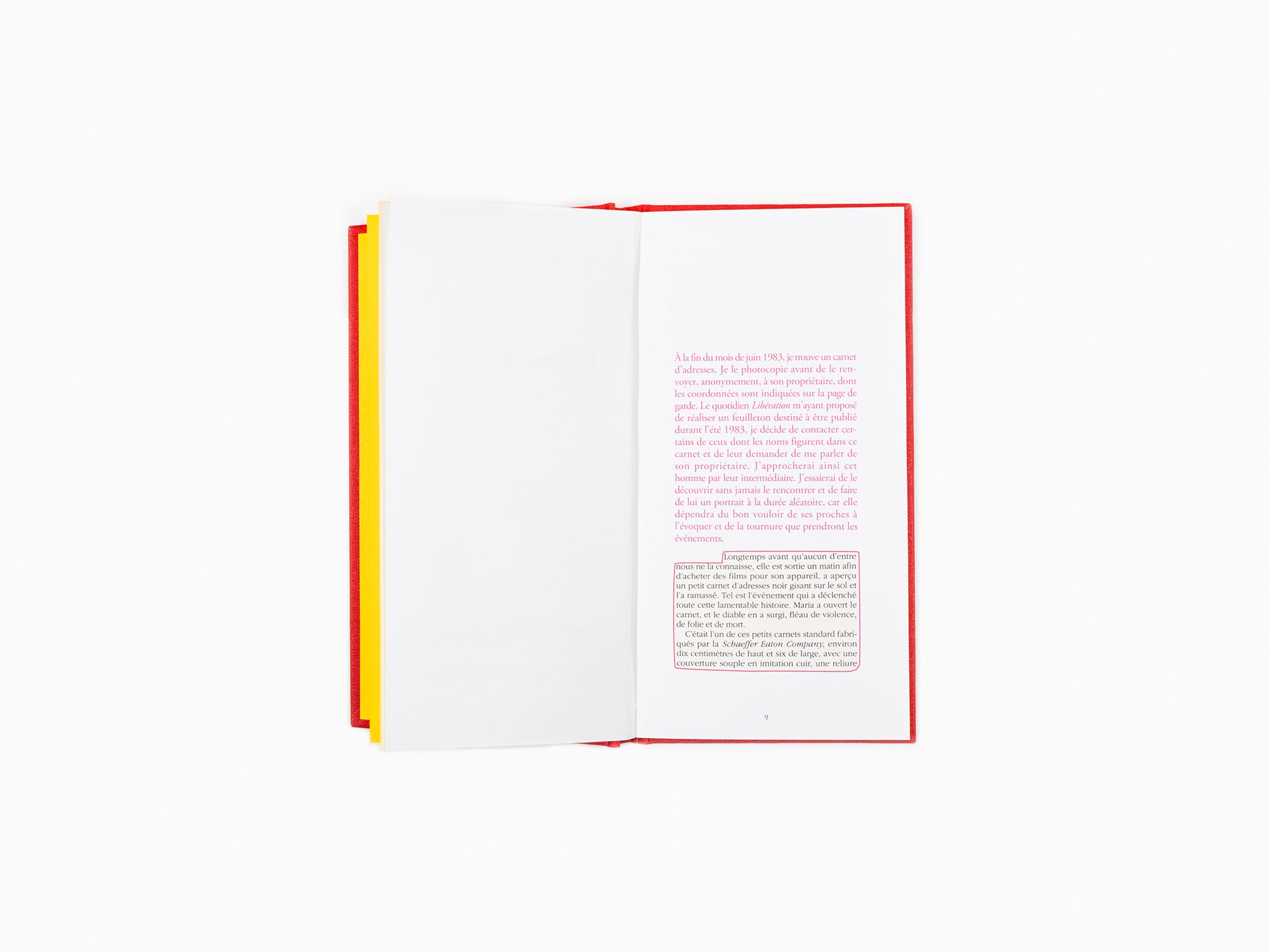 Sophie Calle - Le carnet d'adresses (Livre VI)