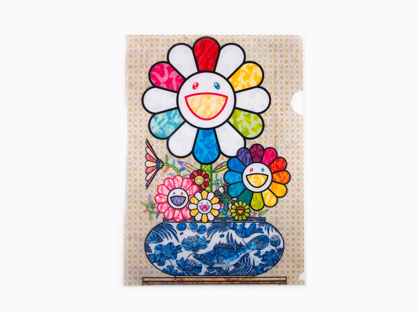Takashi Murakami - Clear File Murakami Fleurs dans un vase Qinghua
