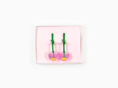 Takashi Murakami x Liquem - Boucles d'oreilles cerise