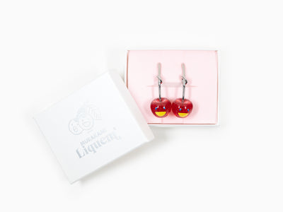 Takashi Murakami x Liquem - Boucles d'oreilles cerise