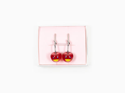 Takashi Murakami x Liquem - Boucles d'oreilles cerise