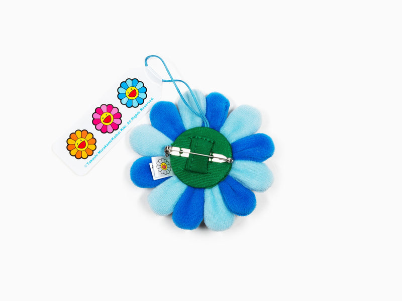 Takashi Murakami - Porte-clés peluche fleur - Bleu et bleu clair