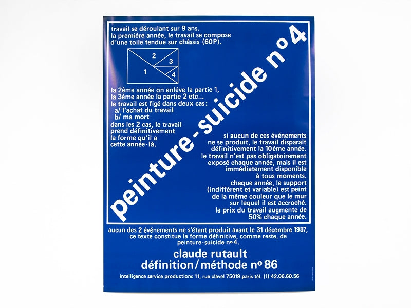 Claude Rutault - Peinture suicide n°4