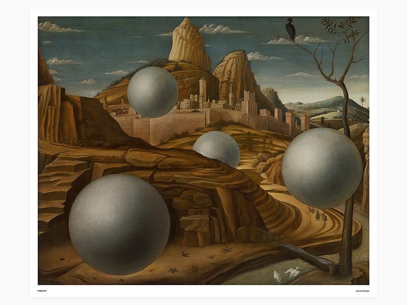 Laurent Grasso - poster Studies into the past (spheres) Ed. signee