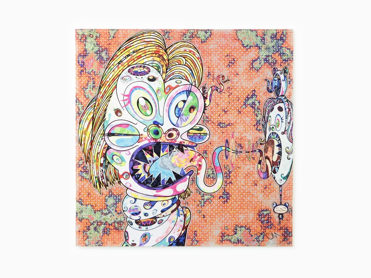 Takashi Murakami - Hommage à Francis Bacon 2 (panneau gauche femme)